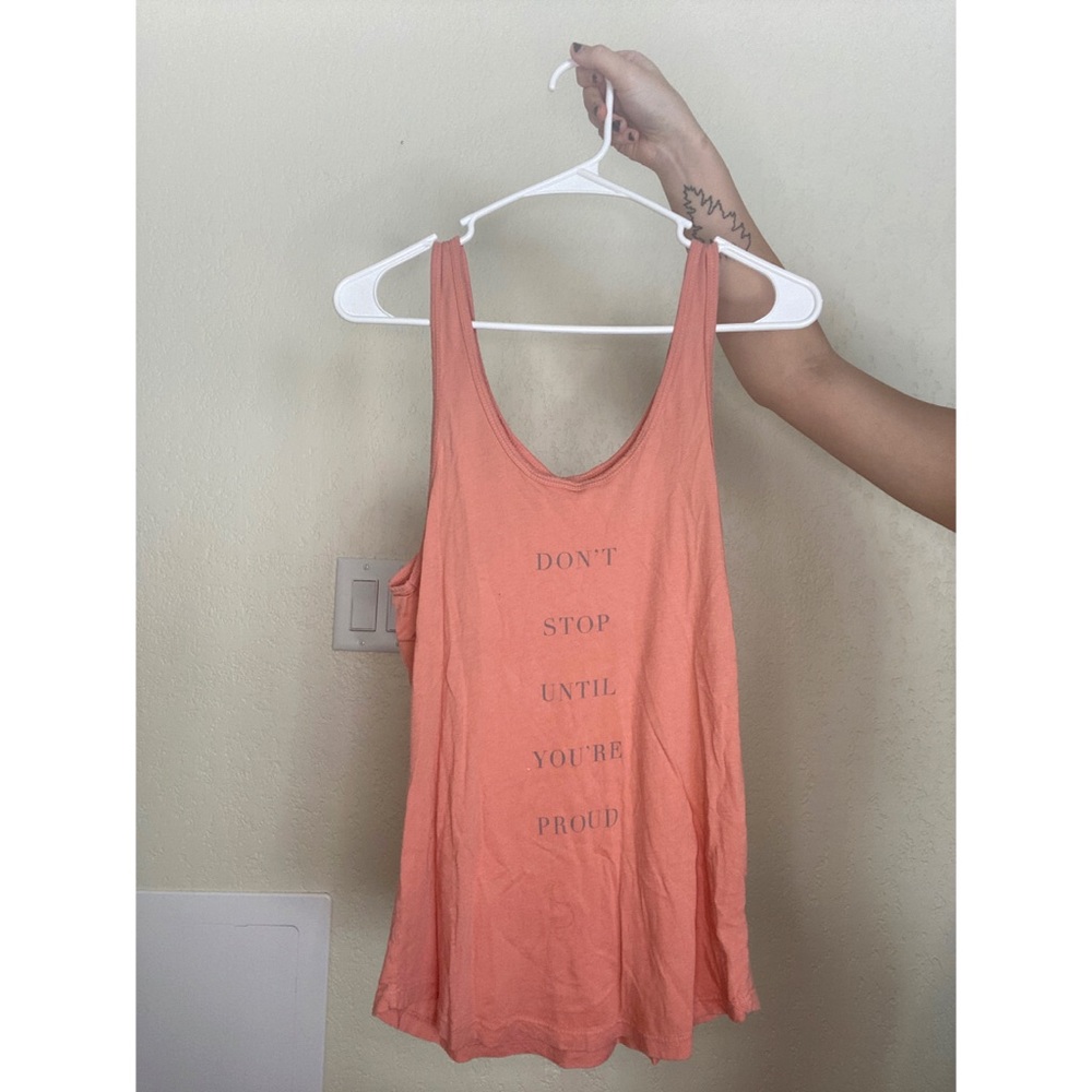 scarlet and gold coral tank top
